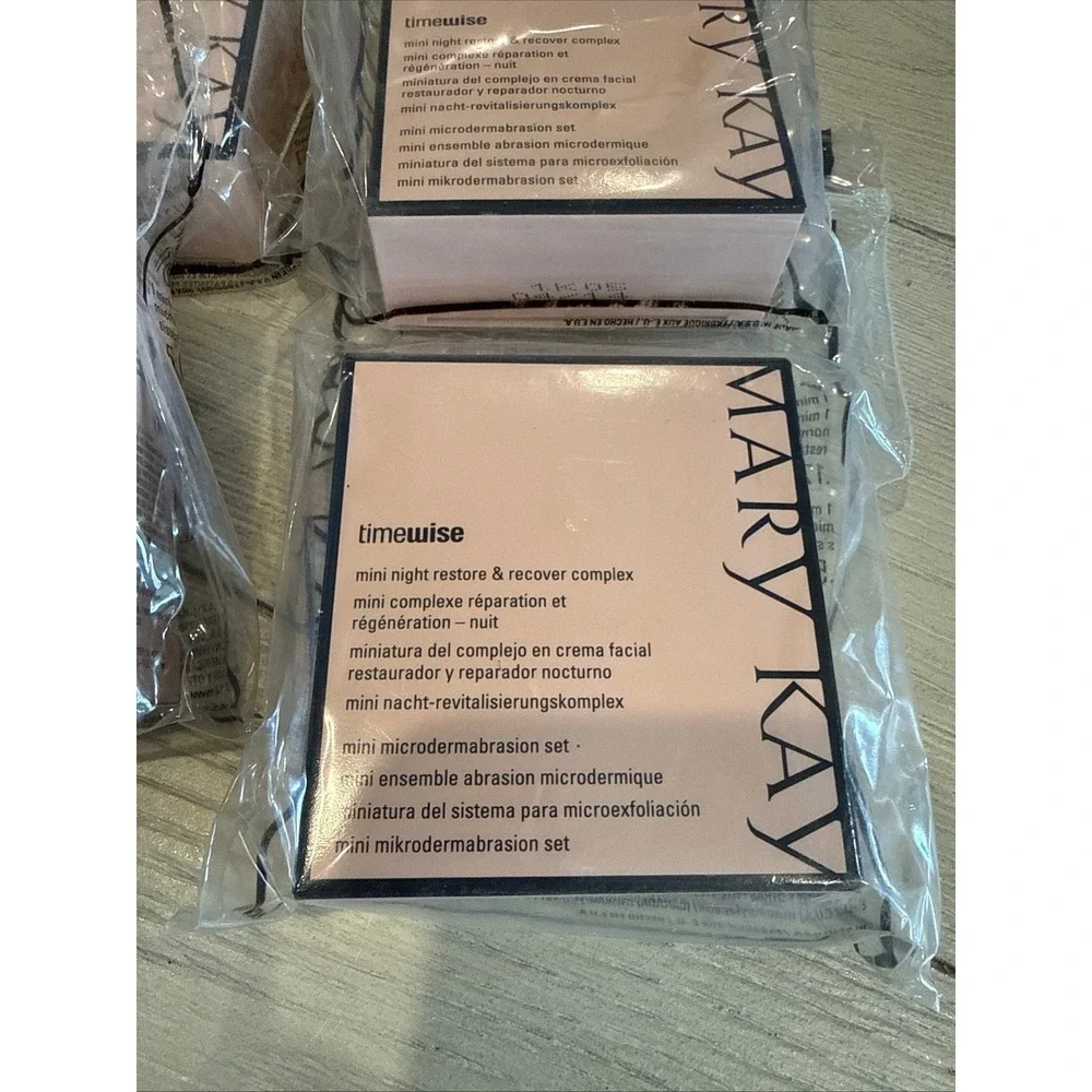 Lot of 6 Mary Kay TimeWise Mini Night Restore‎ Microdermabrasion Set Travel Size